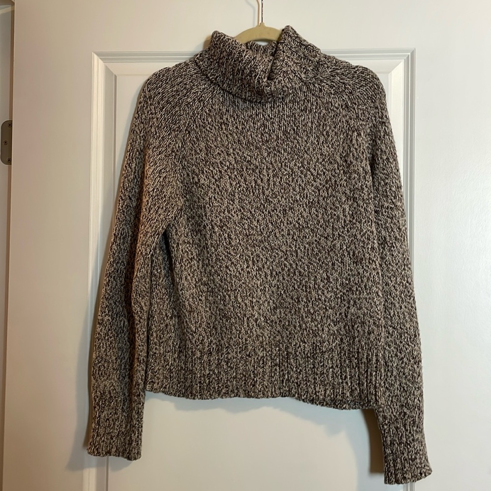 Brown Turtleneck Sweater